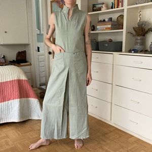 Rachel Comey sage cotton wideleg jumpsuit size S